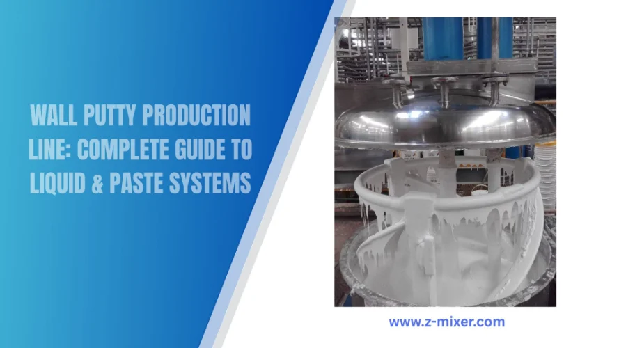 Modern Wall Putty Production Line - Automated Mixing and Filling System